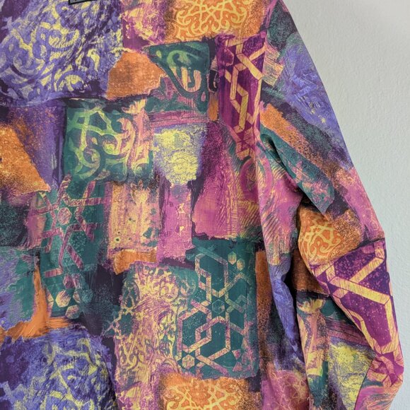 Vintage 90s Abstract Patchwork Forrester's GoreTex Jacket Gorpcore Granola M - Picture 9 of 14